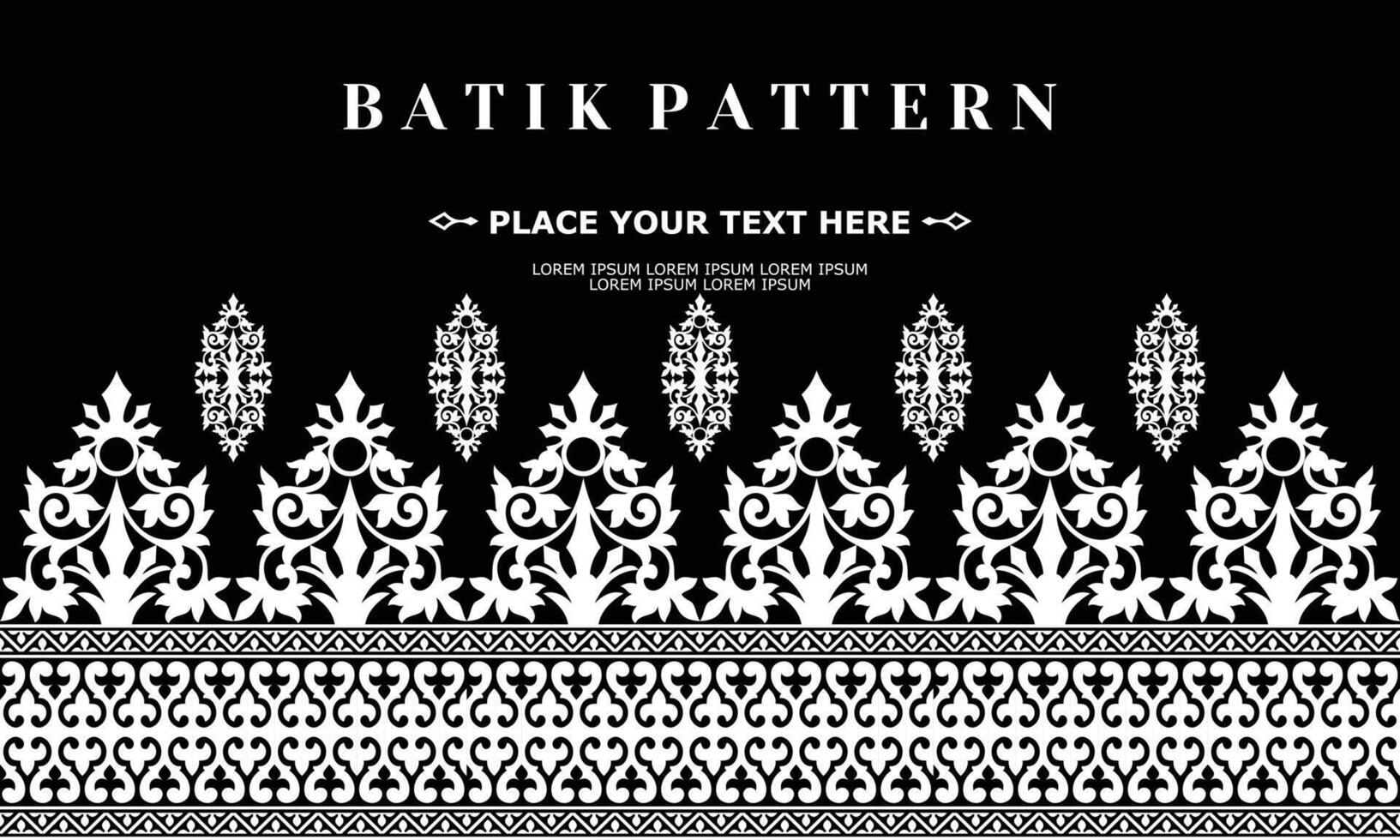 vector luxury and elegant traditional batik ornament pattern