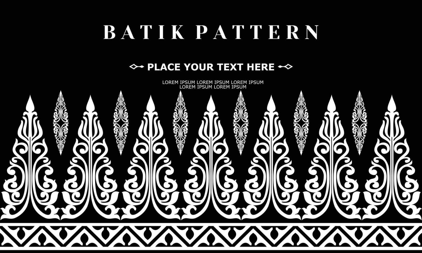 vector luxury and elegant traditional batik ornament pattern