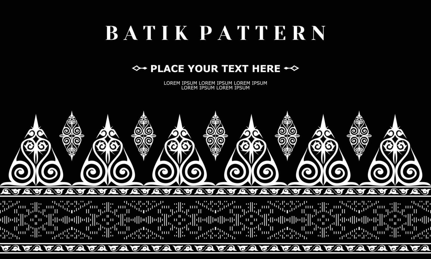 vector luxury and elegant traditional batik ornament pattern