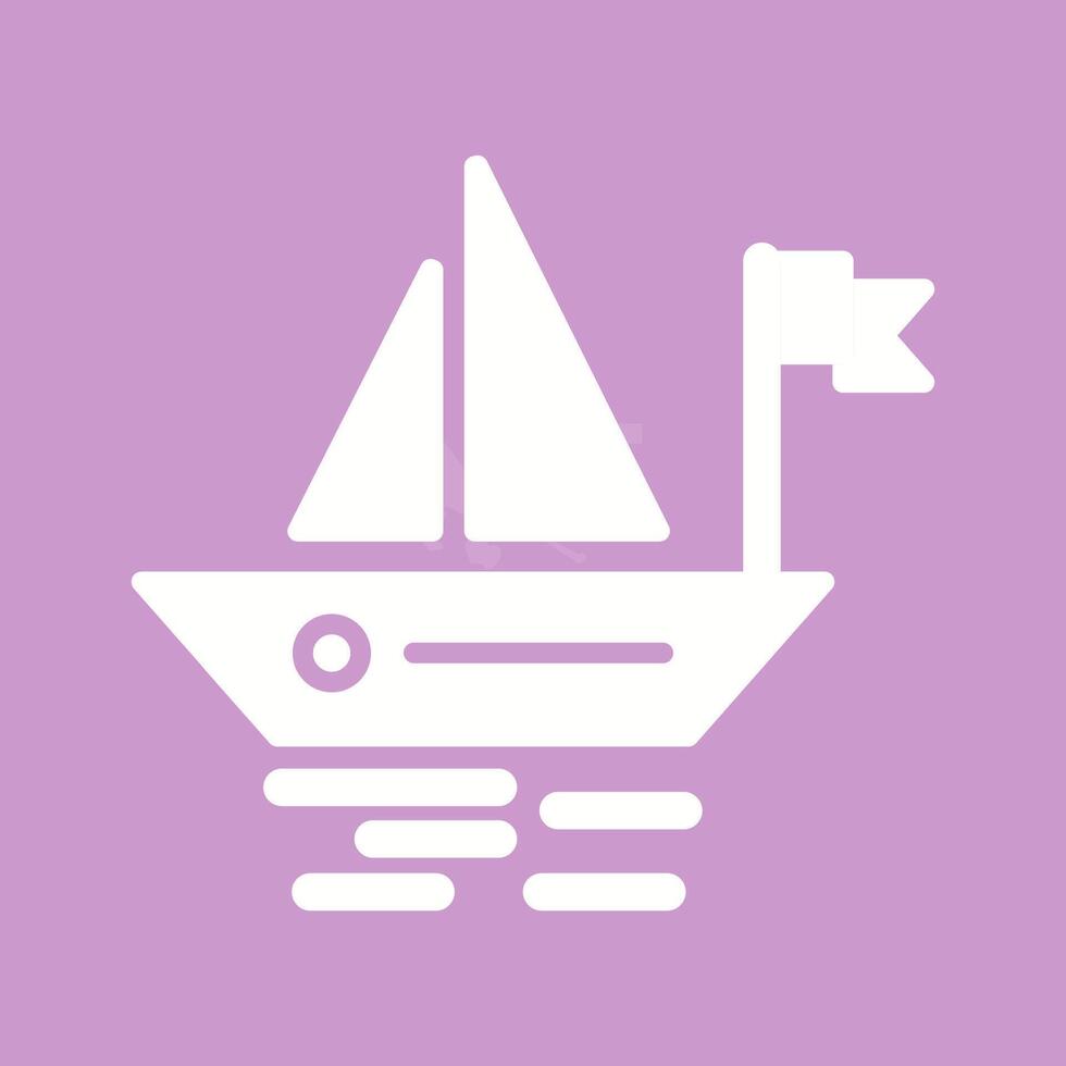 Small Boat Vector Icon