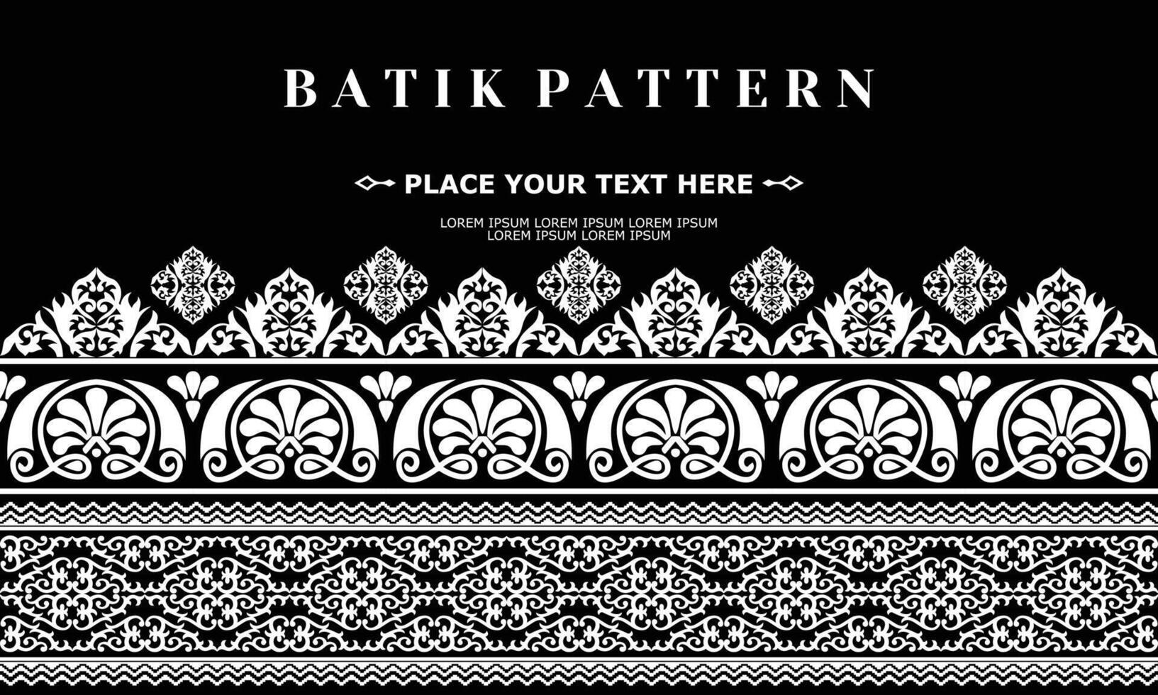 vector luxury and elegant traditional batik ornament pattern