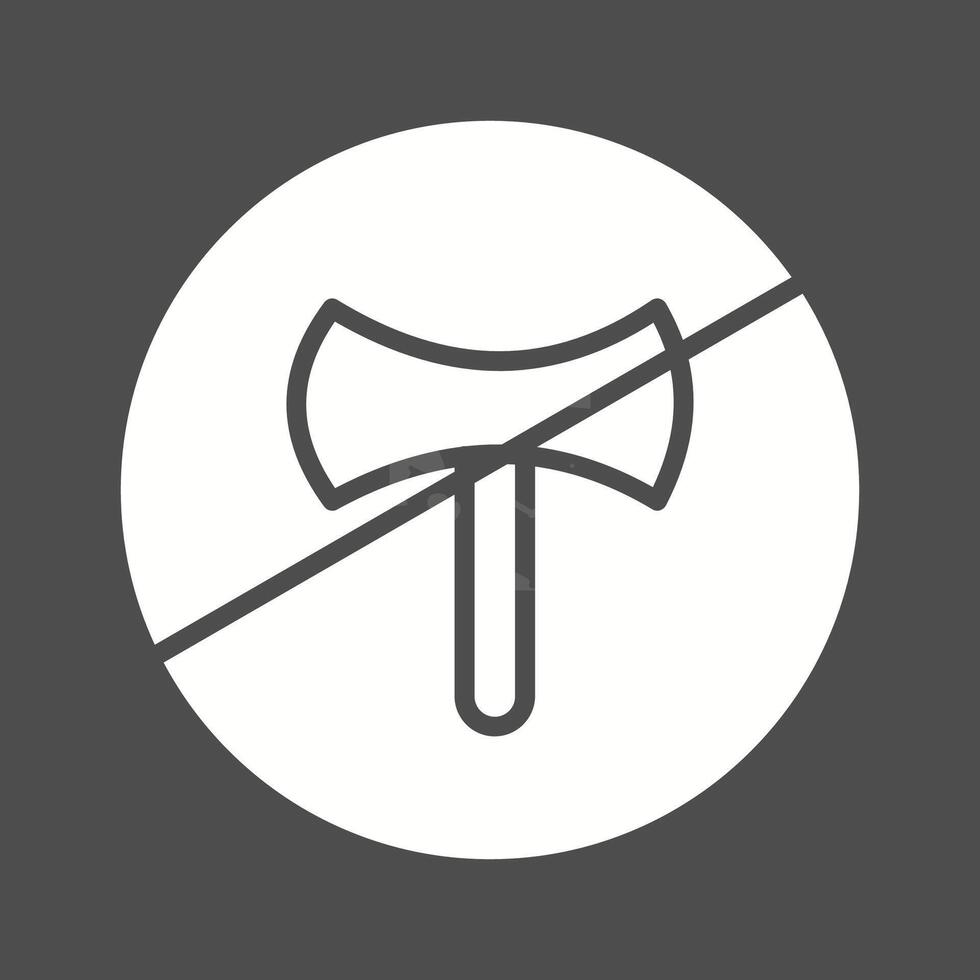 No Weapons Vector Icon