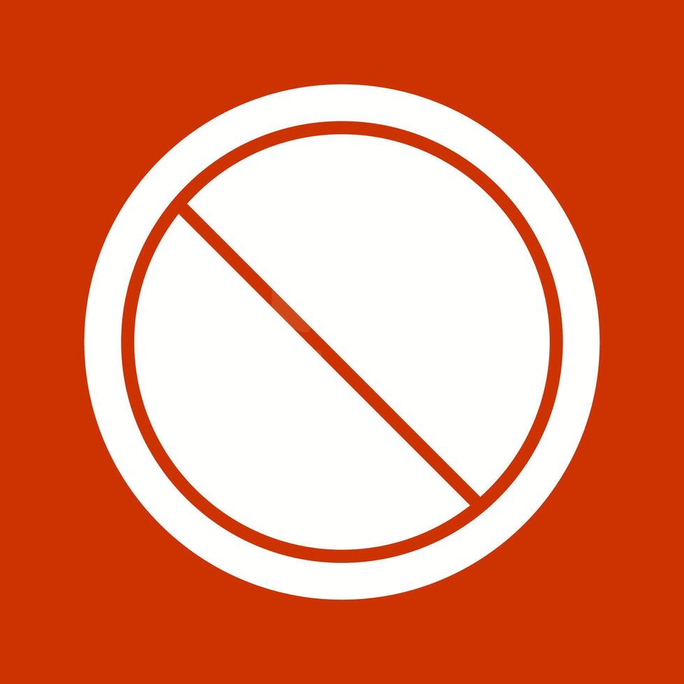 icono de vector prohibido