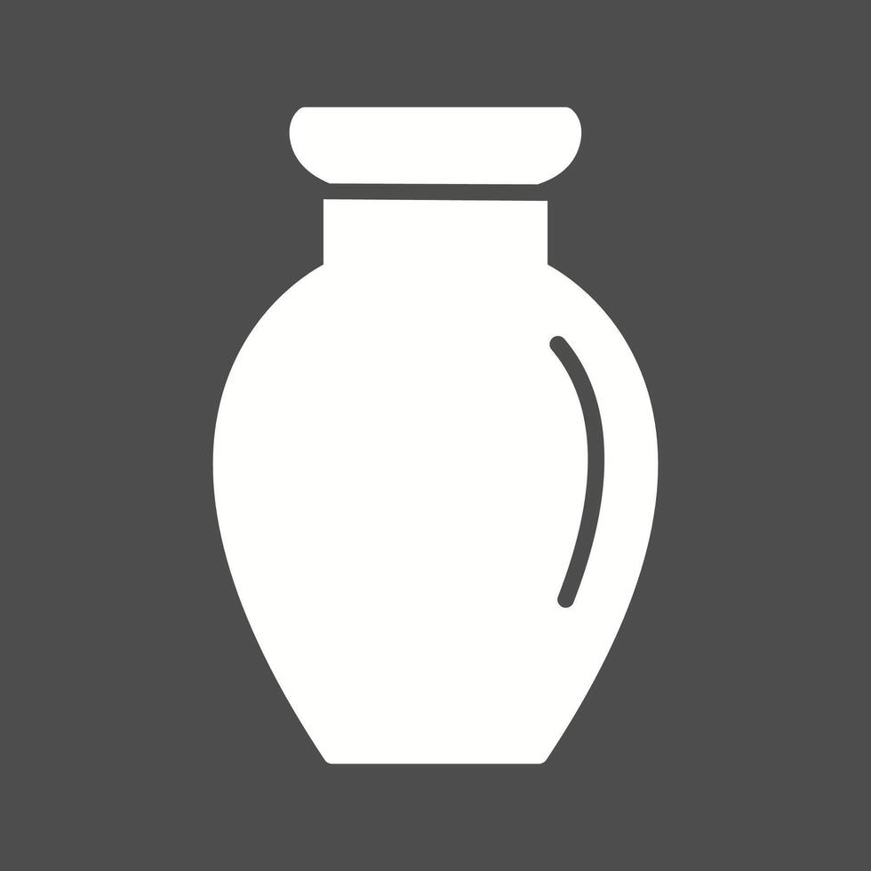 icono de vector de exhibición de jarrón