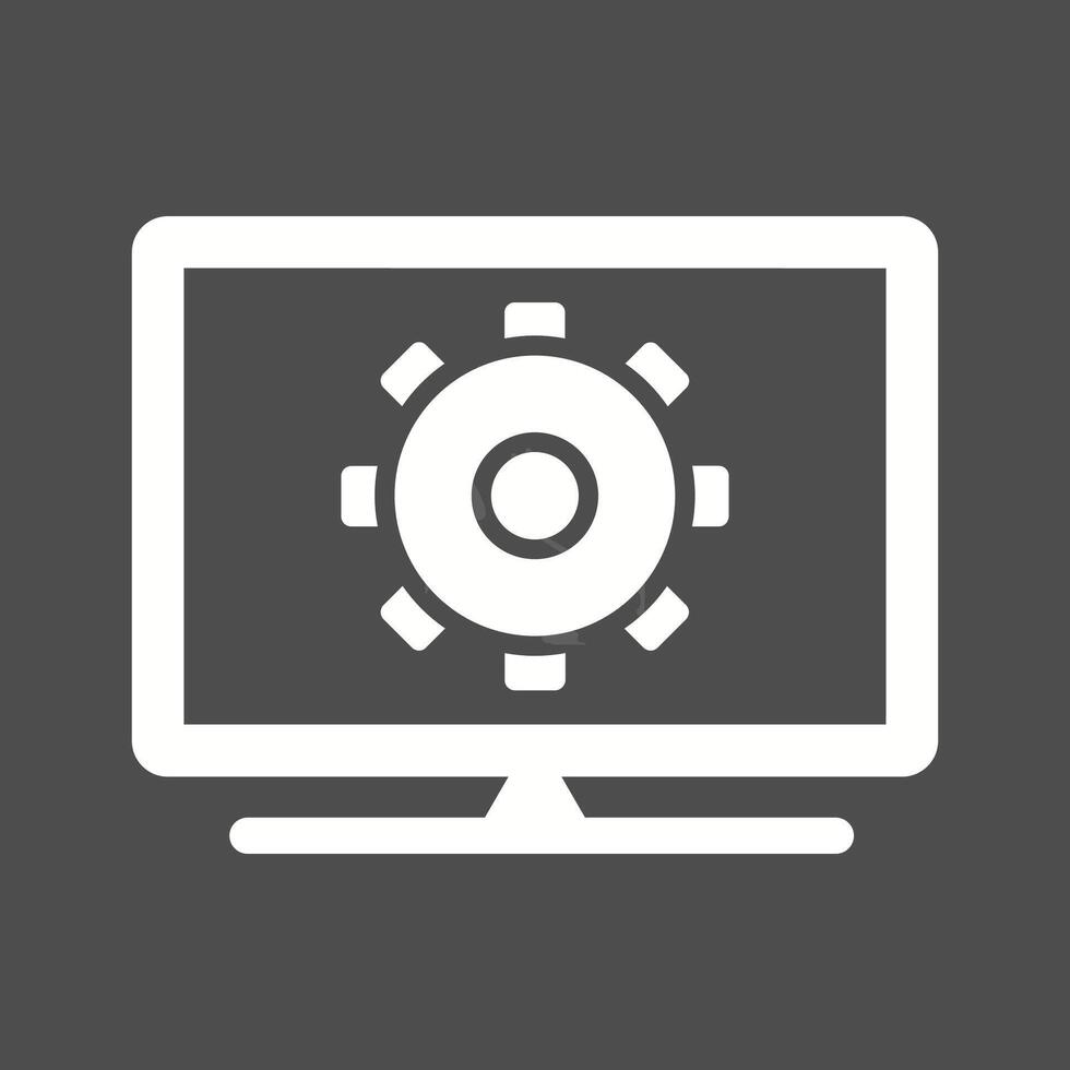 Computer Settings Vector Icon