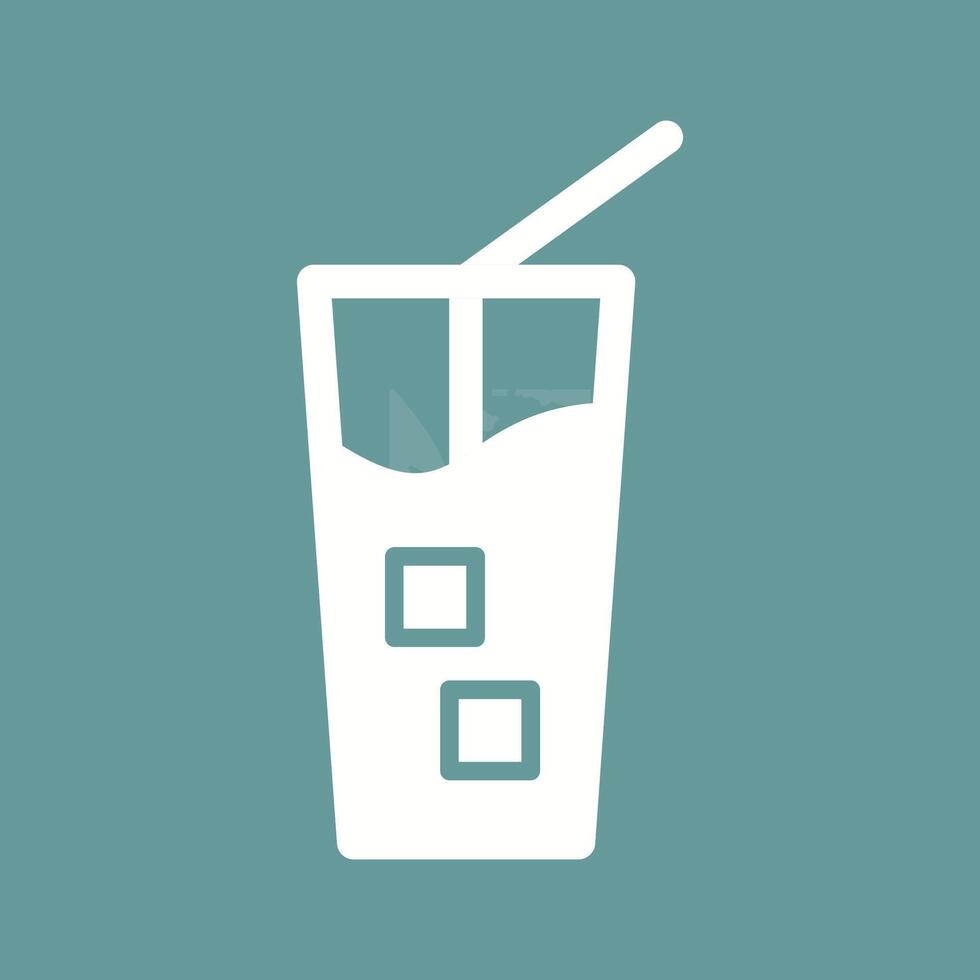 Iced Coffee Vector Icon