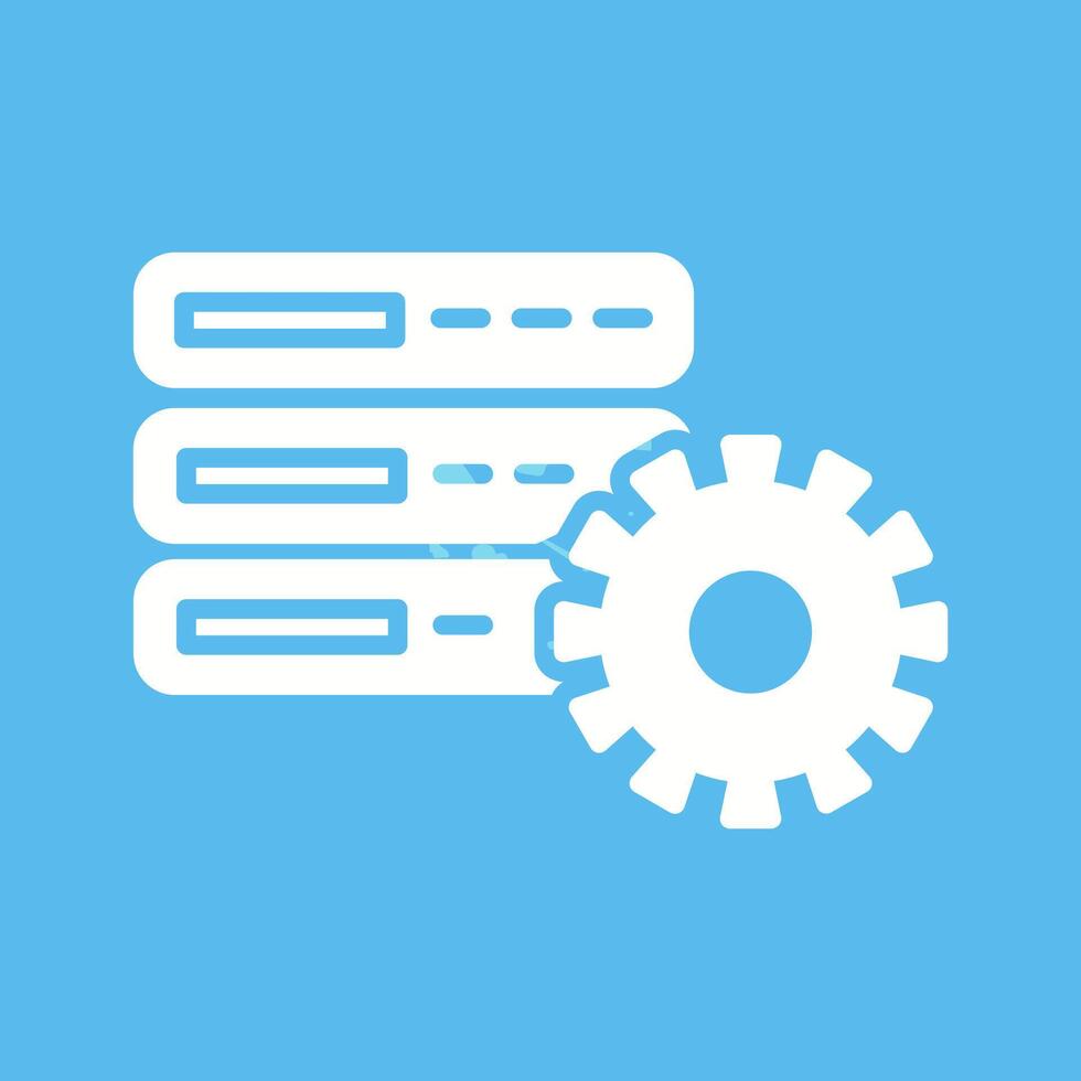 Database Setting Vector Icon