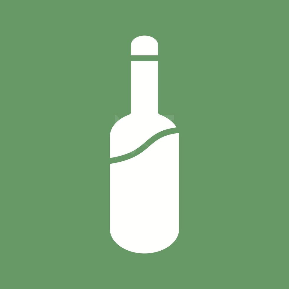 icono de vector de botella de champán