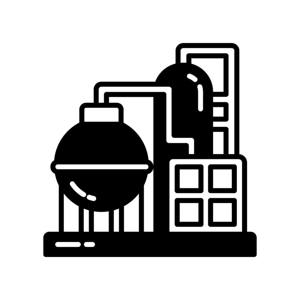 industrial calderas icono en vector. logotipo vector