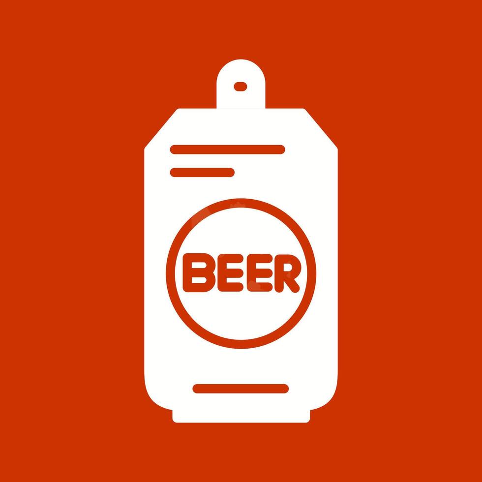 cerveza lata ii vector icono