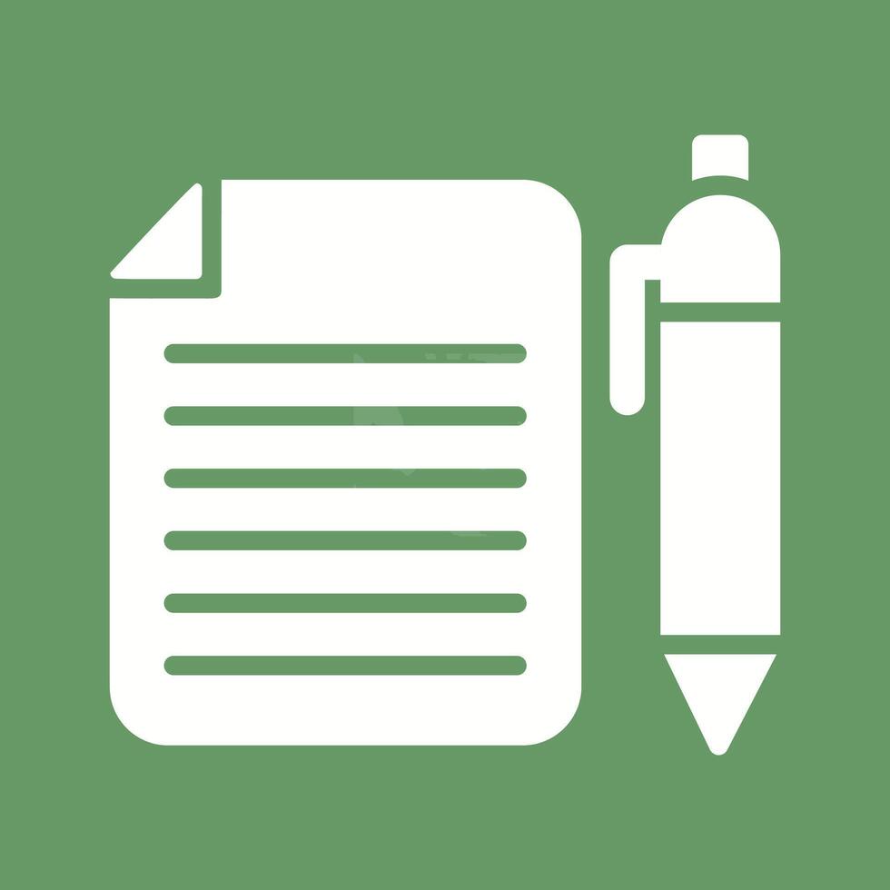 Documents and Pen Vector Icon