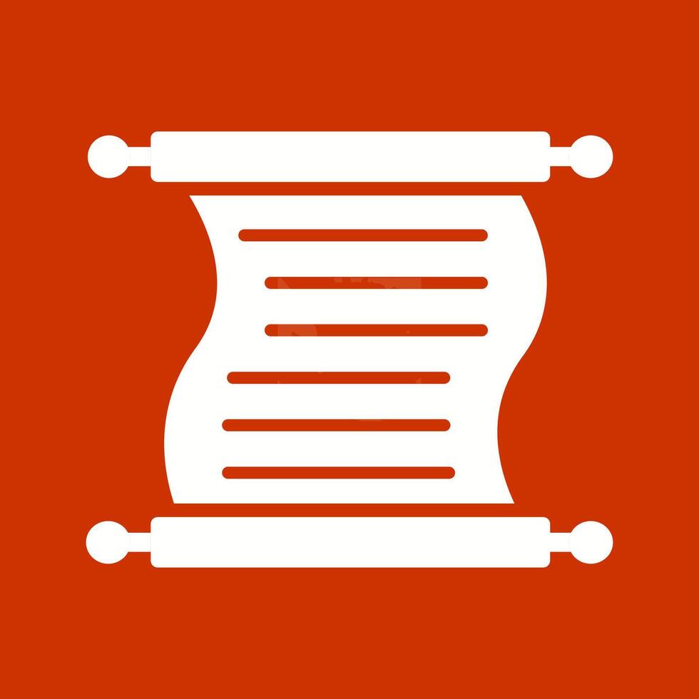 Scroll of Paper Vector Icon