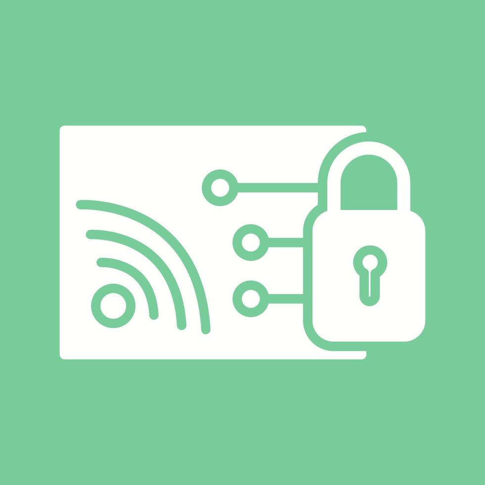 Protected WiFi Vector Icon