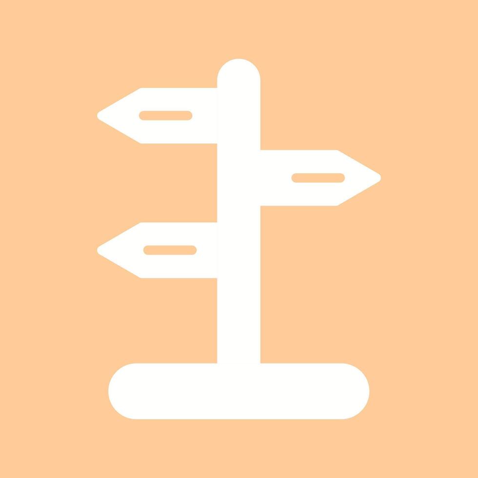 Signpost Vector Icon