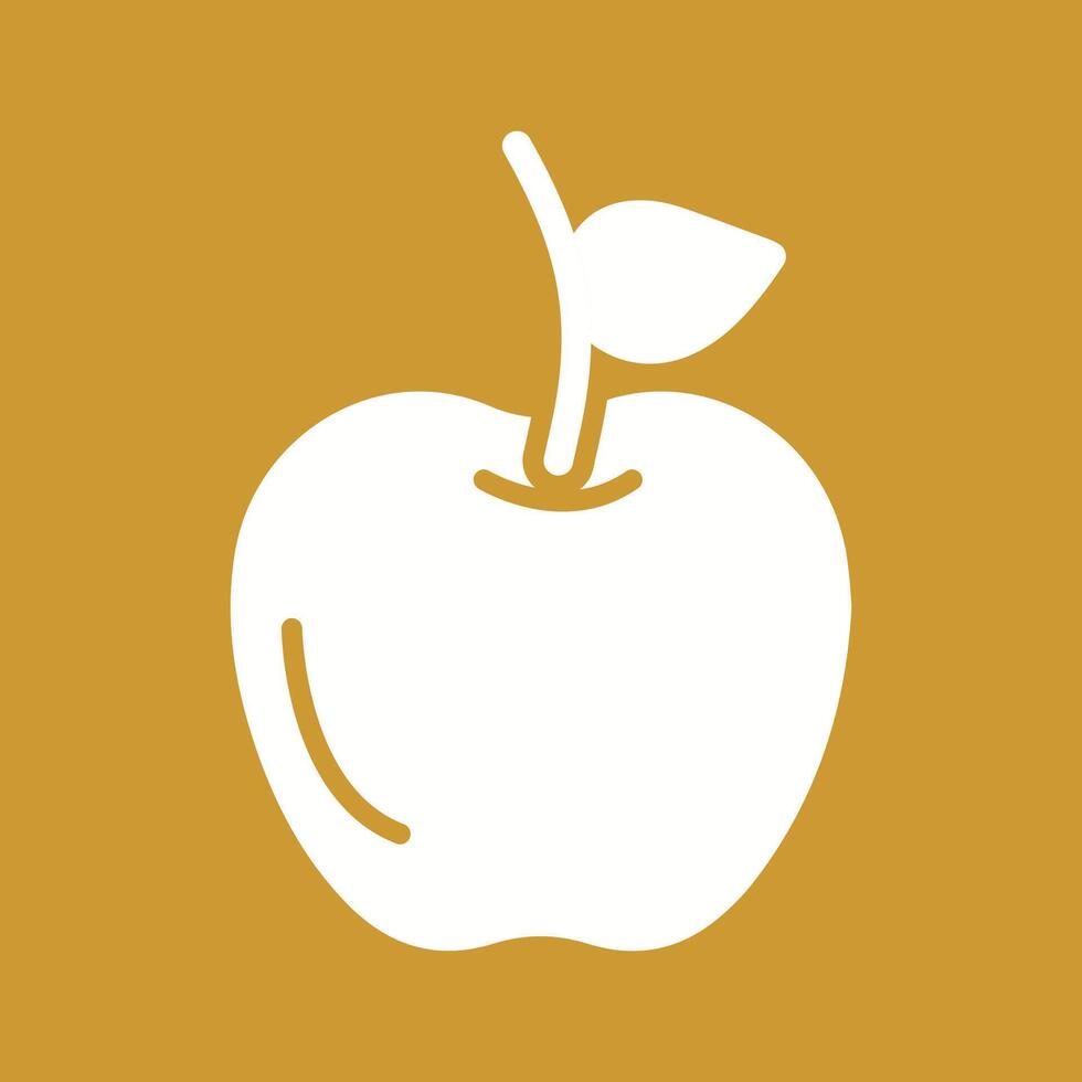 icono de vector de manzana