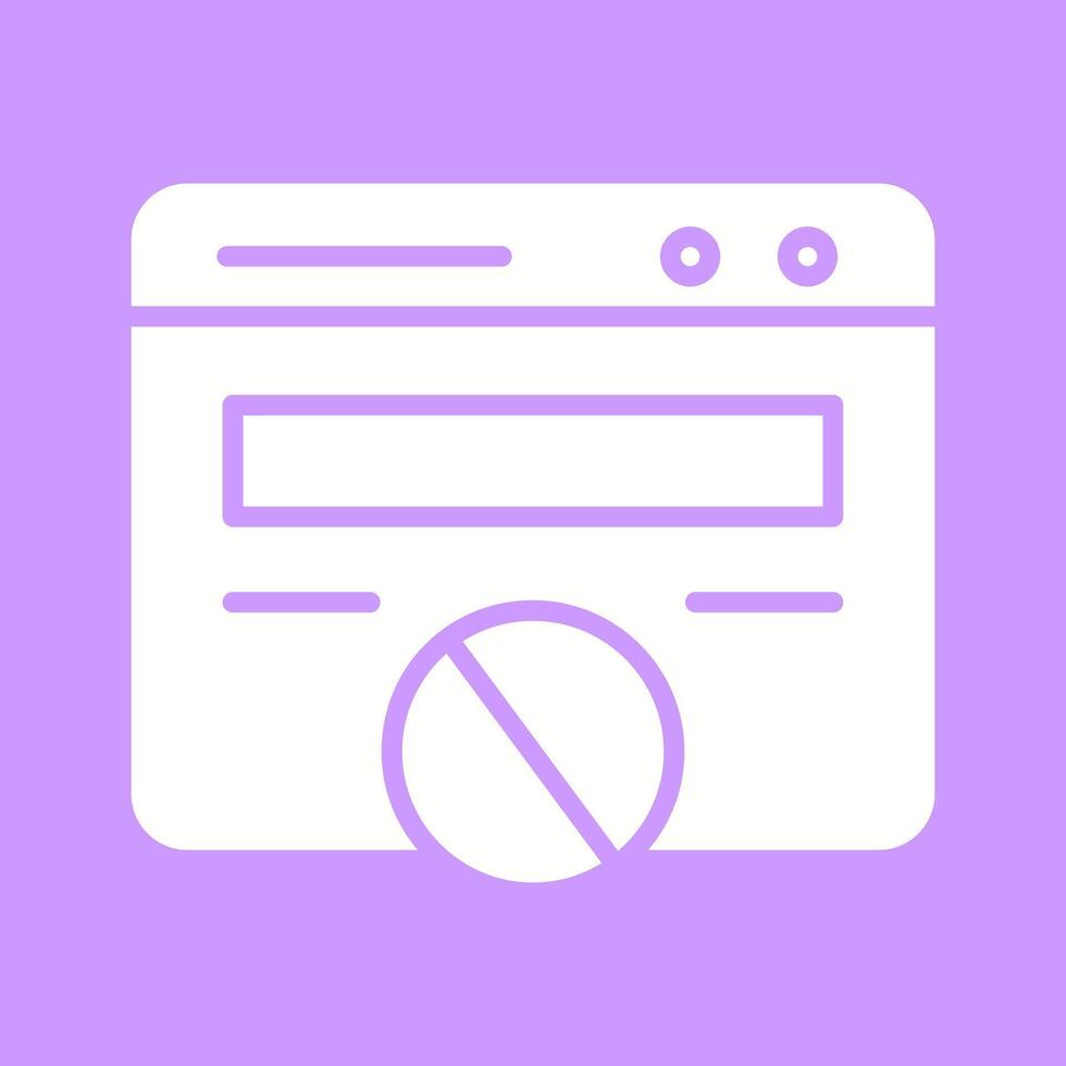 Block Website Vector Icon