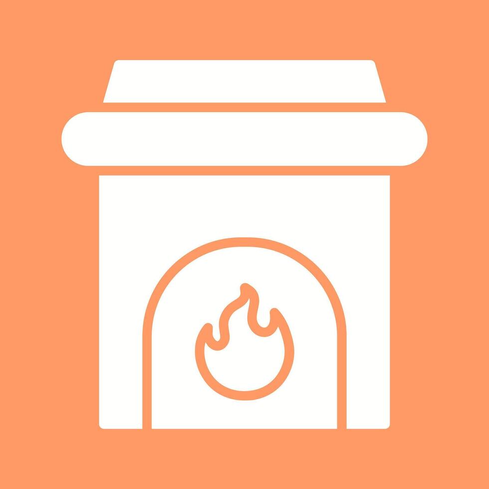 Fireplace Vector Icon