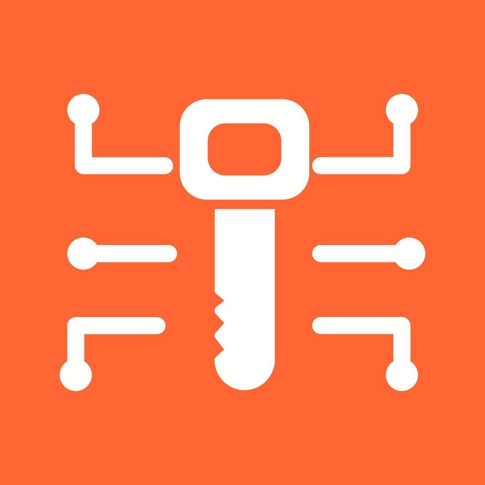 Electronic Key Vector Icon