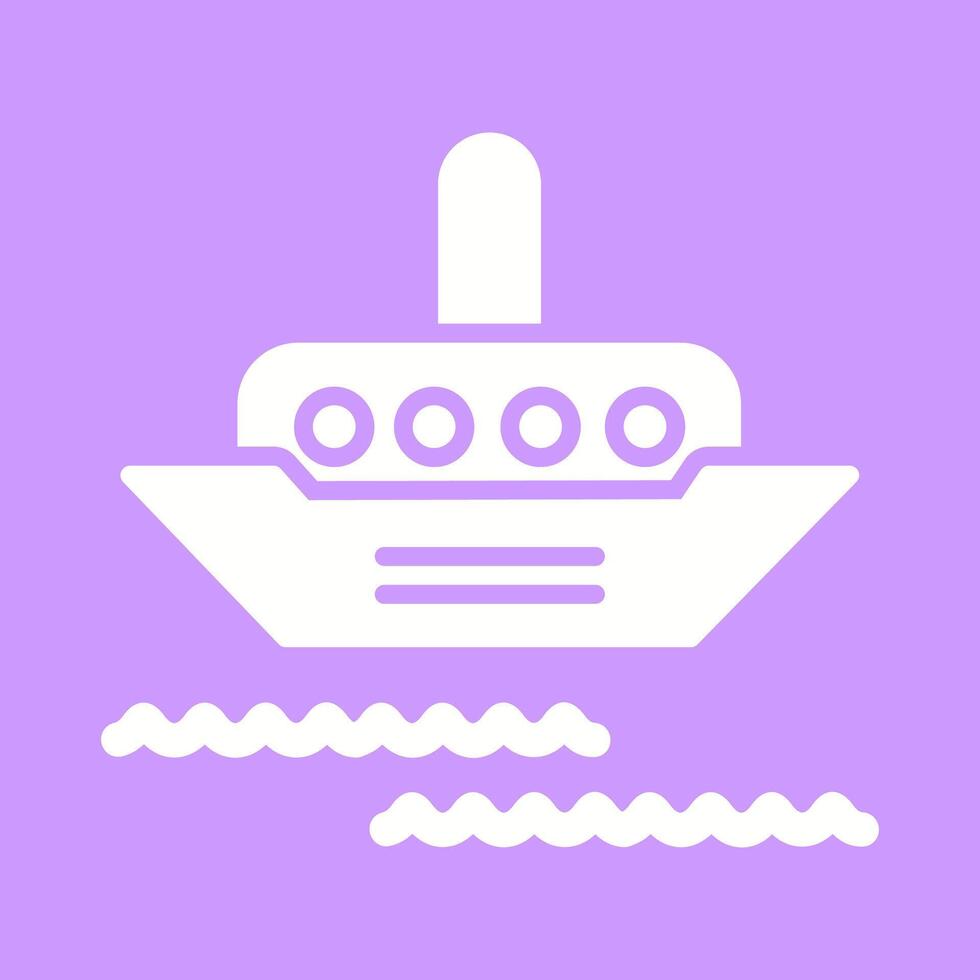 Steamship Vector Icon