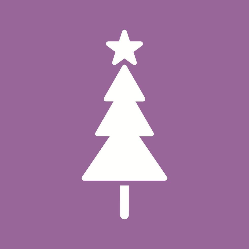 icono de vector de árbol de navidad