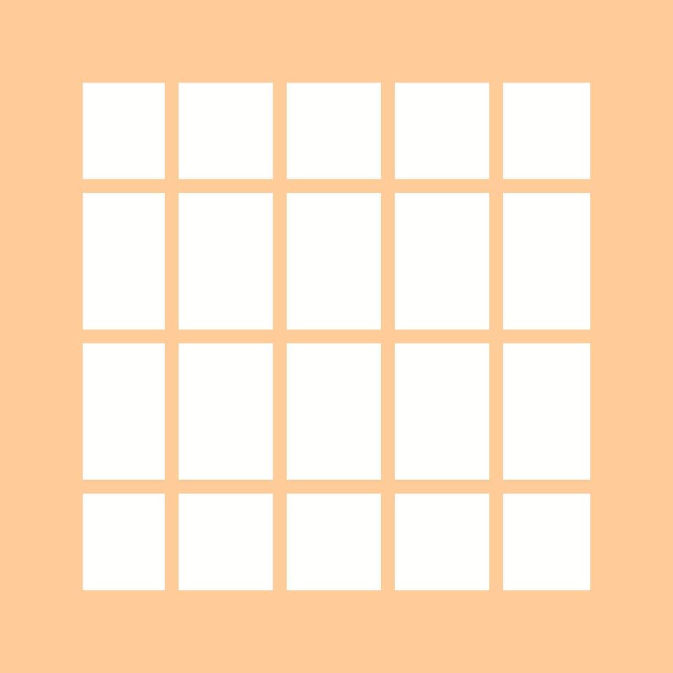 Table of Rates Vector Icon