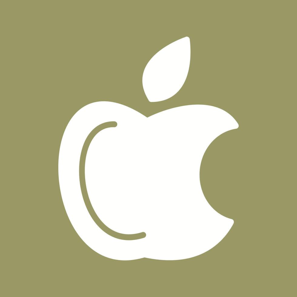 manzana logo vector icono