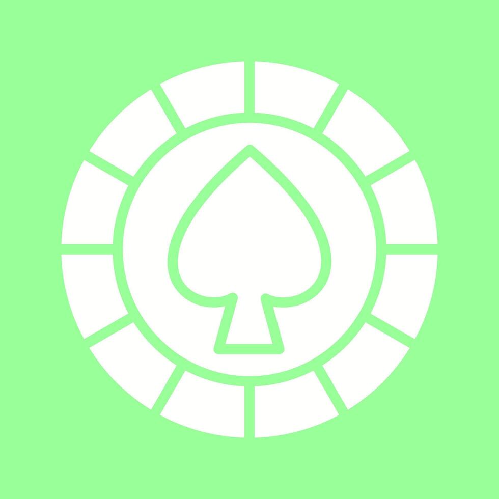 Spade Chip Vector Icon