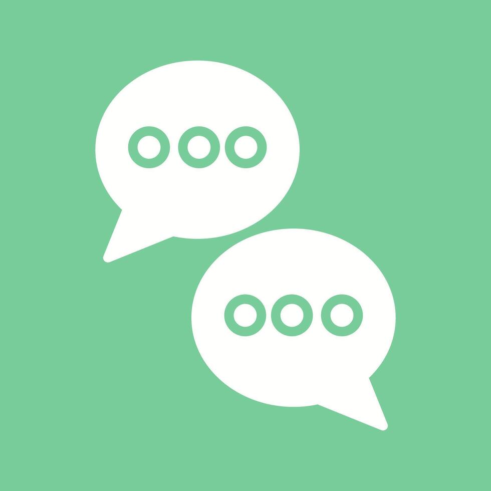 Chat Conversation Vector Icon