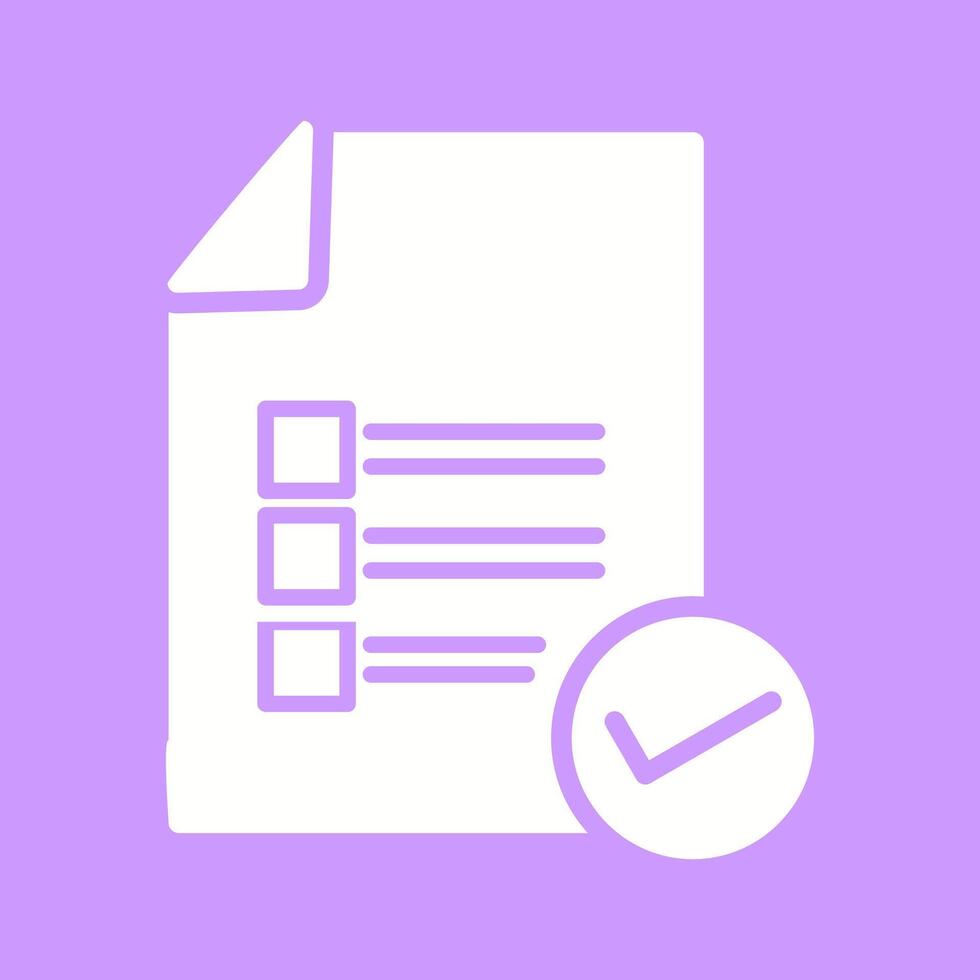 Valid Document Vector Icon