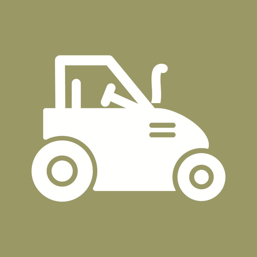 icono de vector de tractor