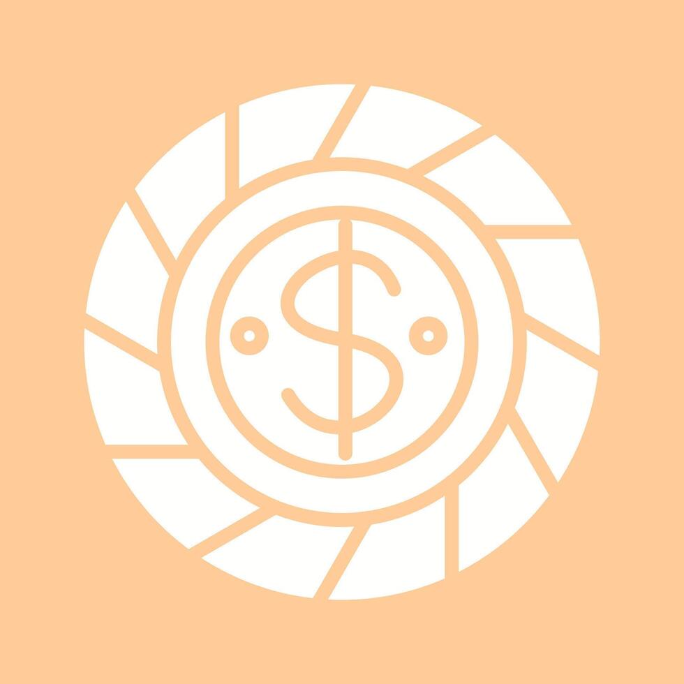 Dollar Chip Vector Icon