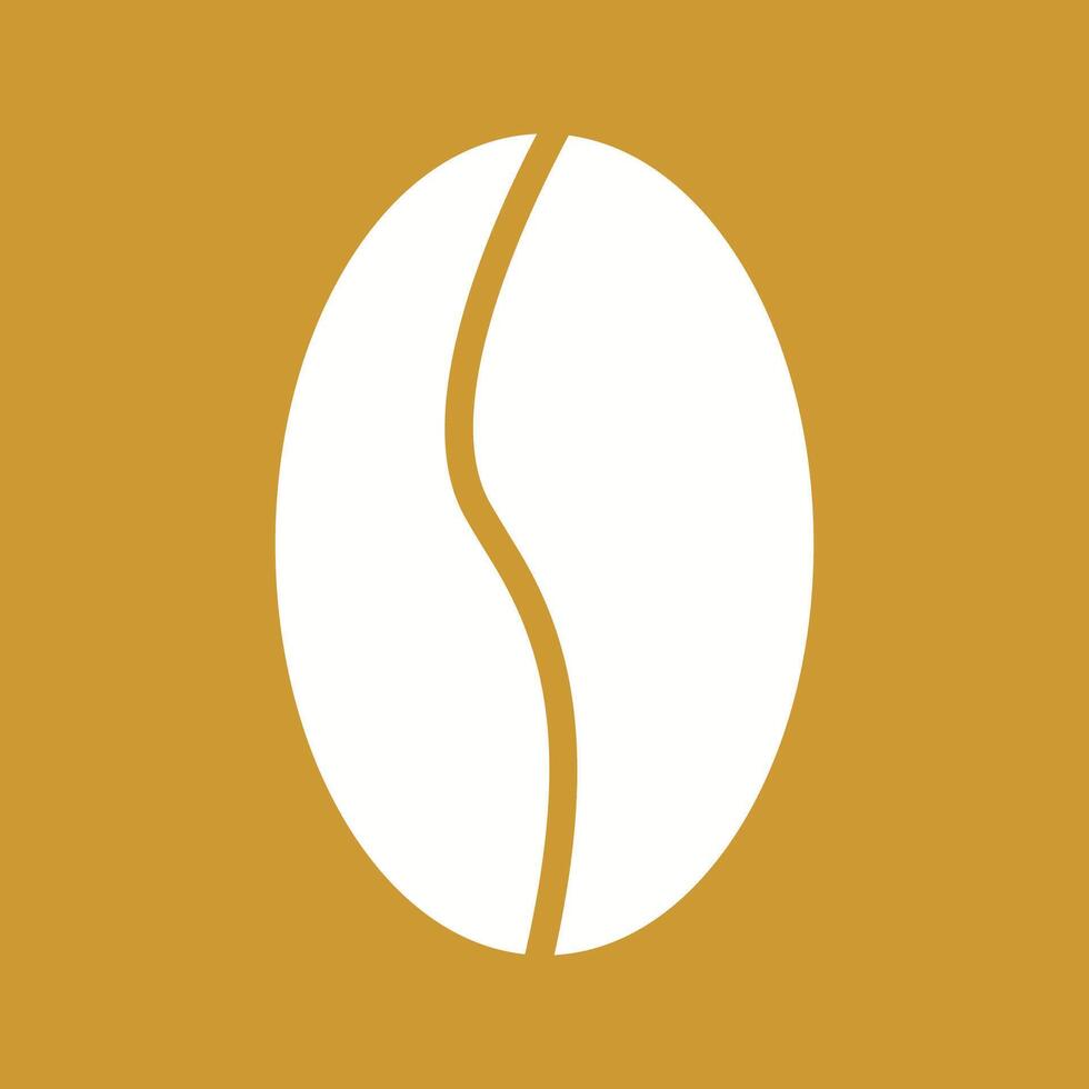 icono de vector de grano de café