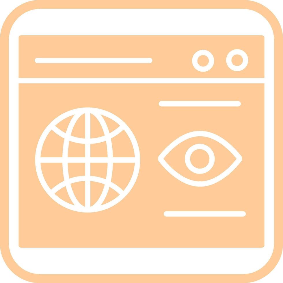 Web Visibility Vector Icon