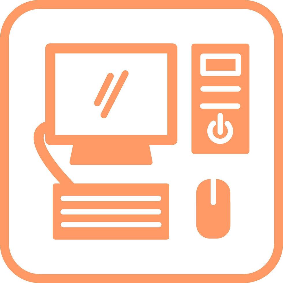 Computer Vector Icon