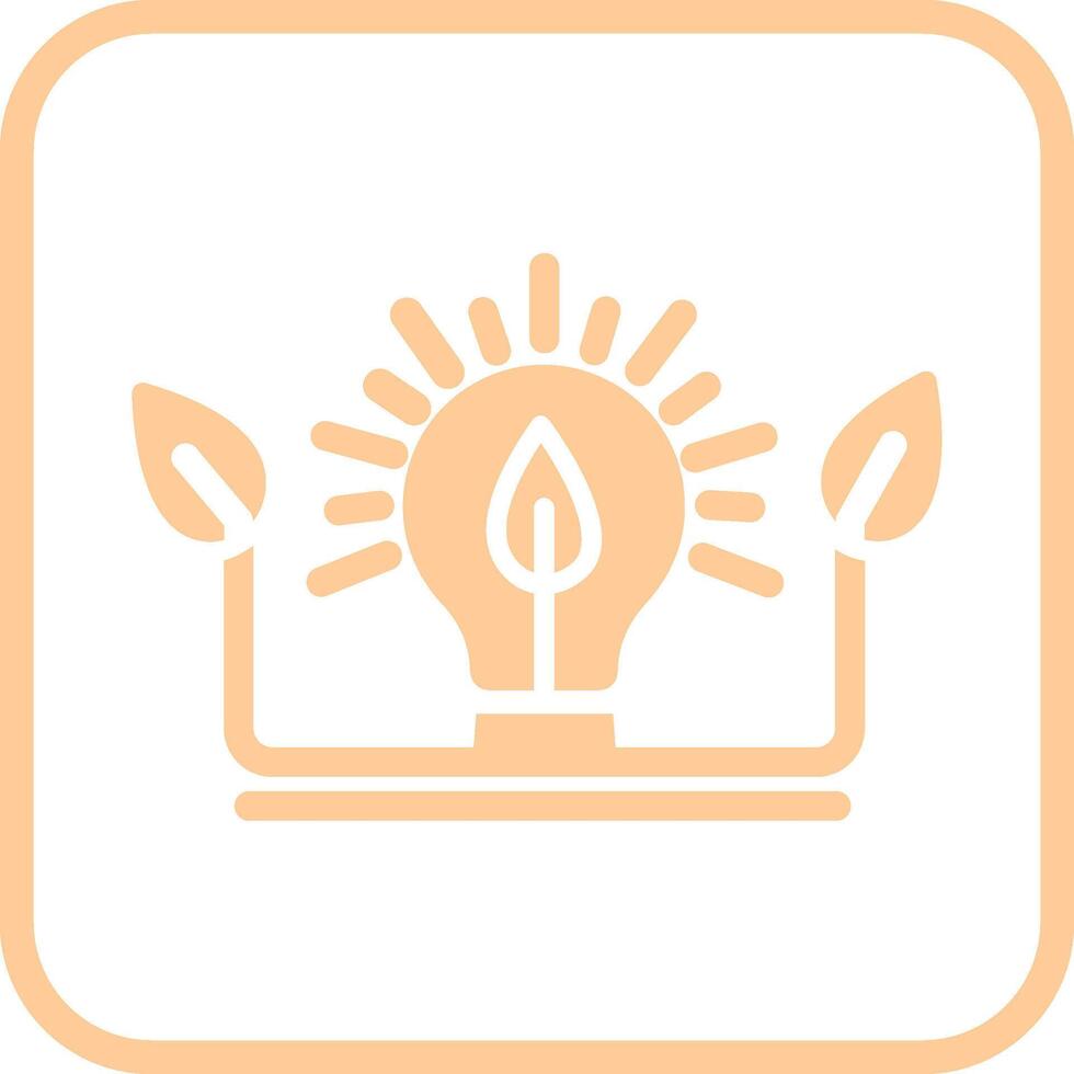 Ecology Bulb Vector Icon