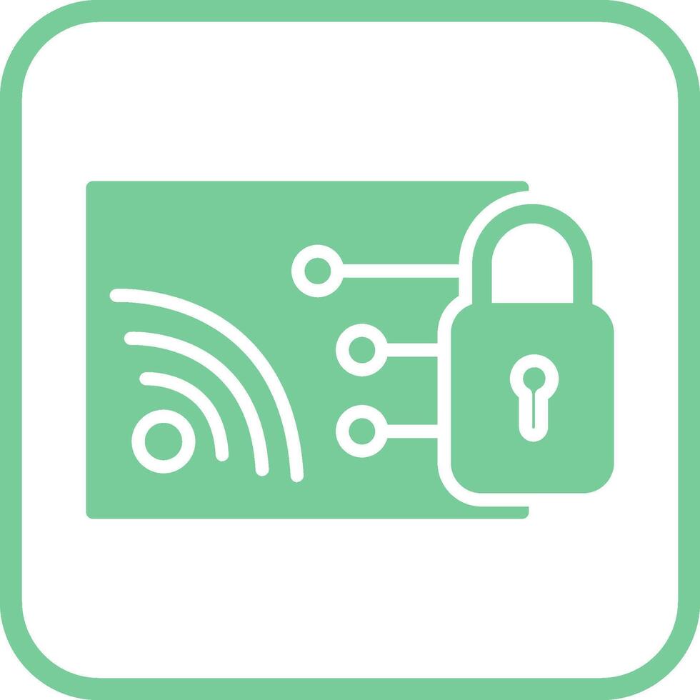 Protected WiFi Vector Icon