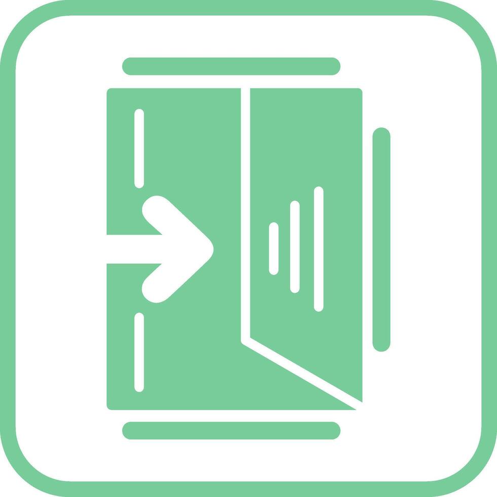 Exit Sign Vector Icon