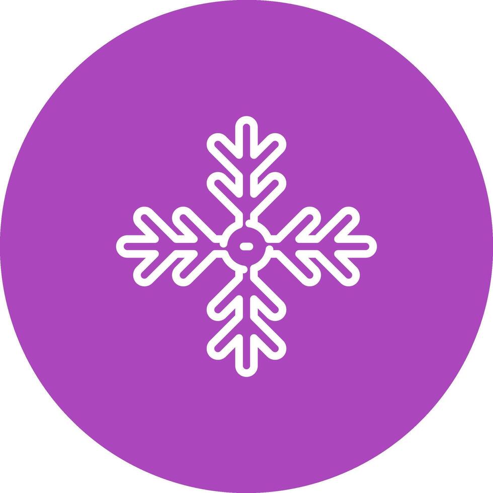 icono de vector de copo de nieve