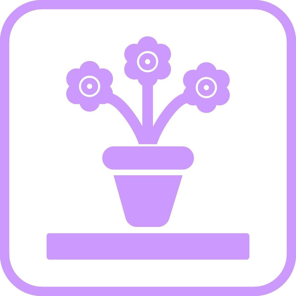 Flower Pot Vector Icon