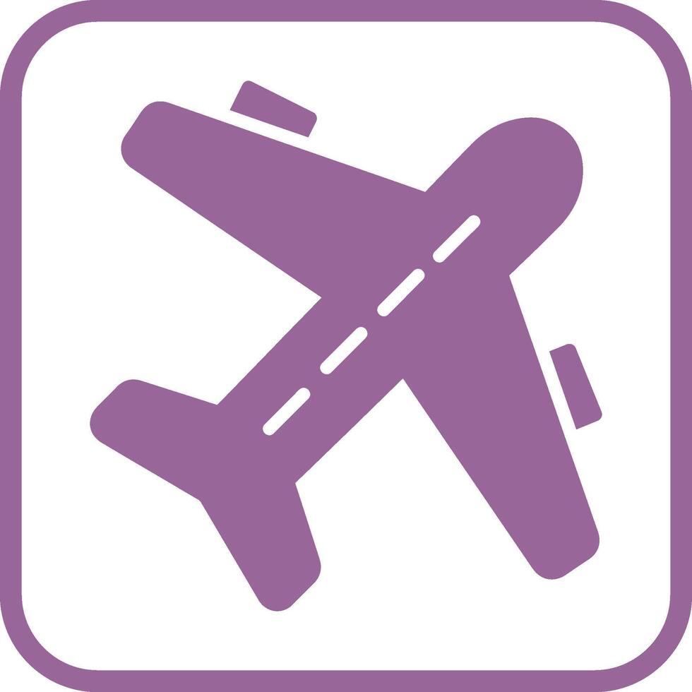 icono de vector de vuelo de avión