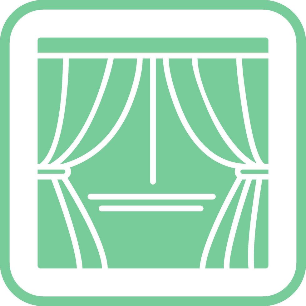 Curtains Vector Icon