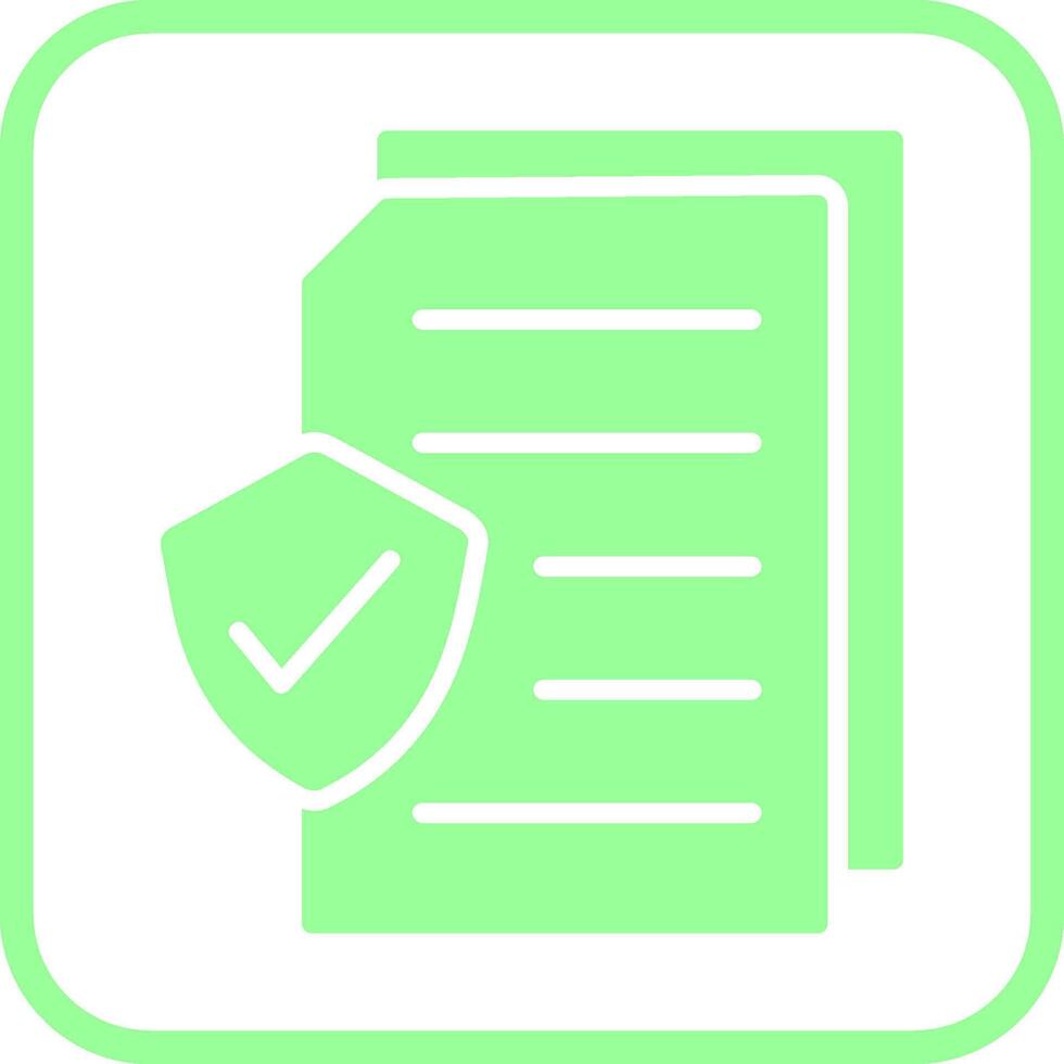 Secure Document Vector Icon