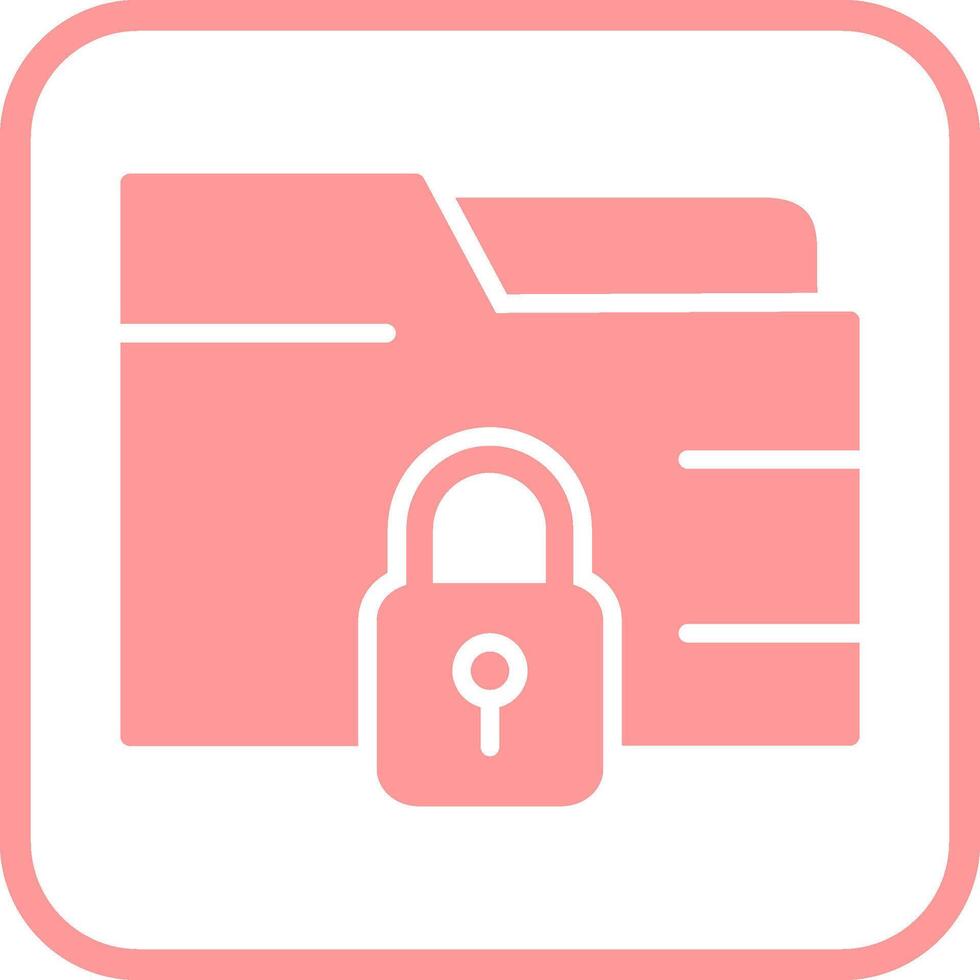 Secure Folder Vector Icon