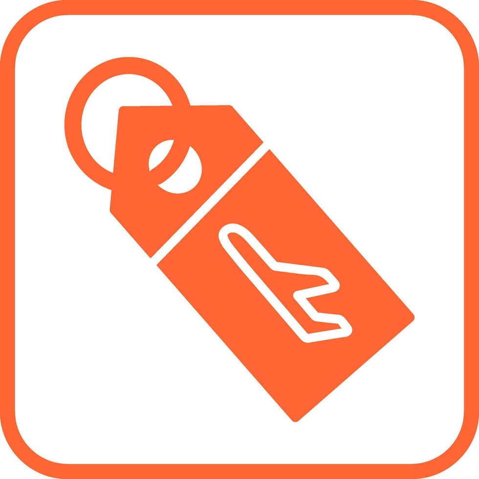Luggage Tag Vector Icon