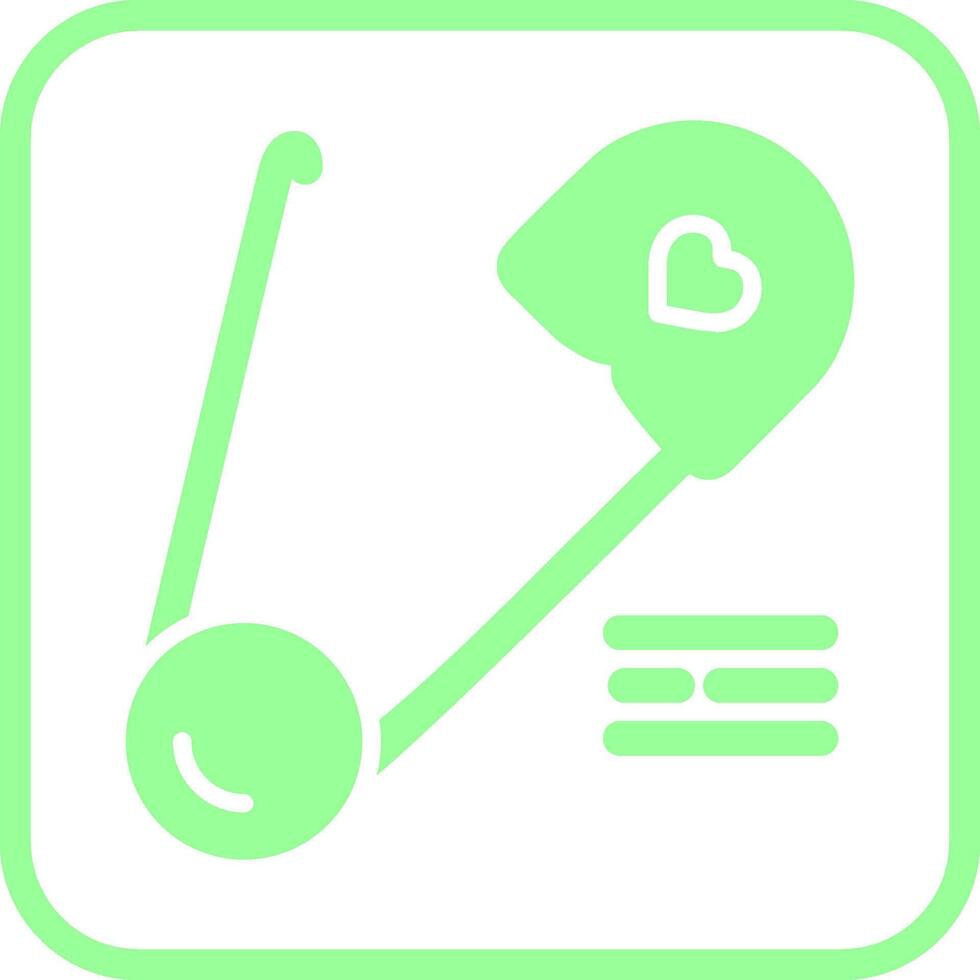 Safety Pin Vector Icon