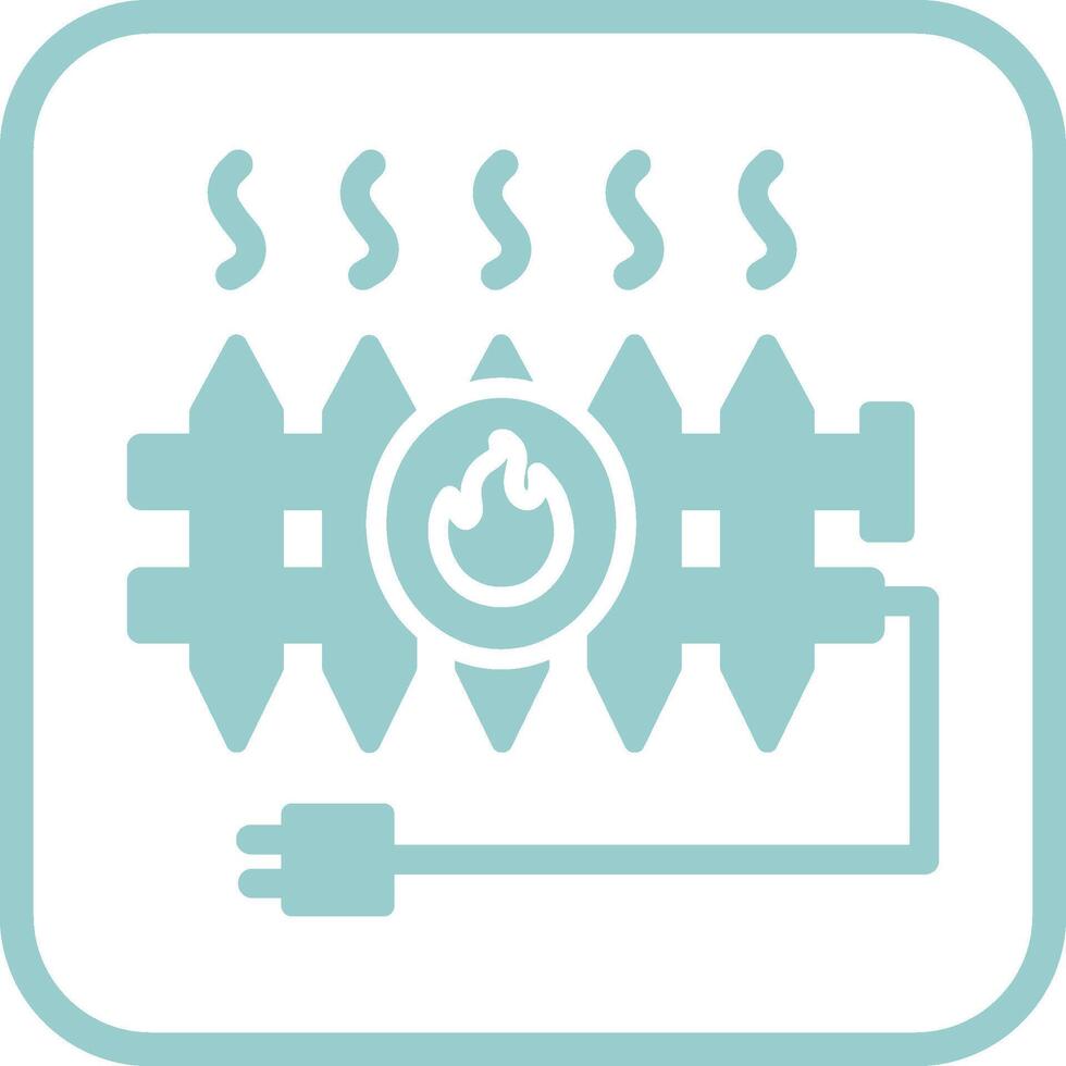 Heat Radiator Vector Icon