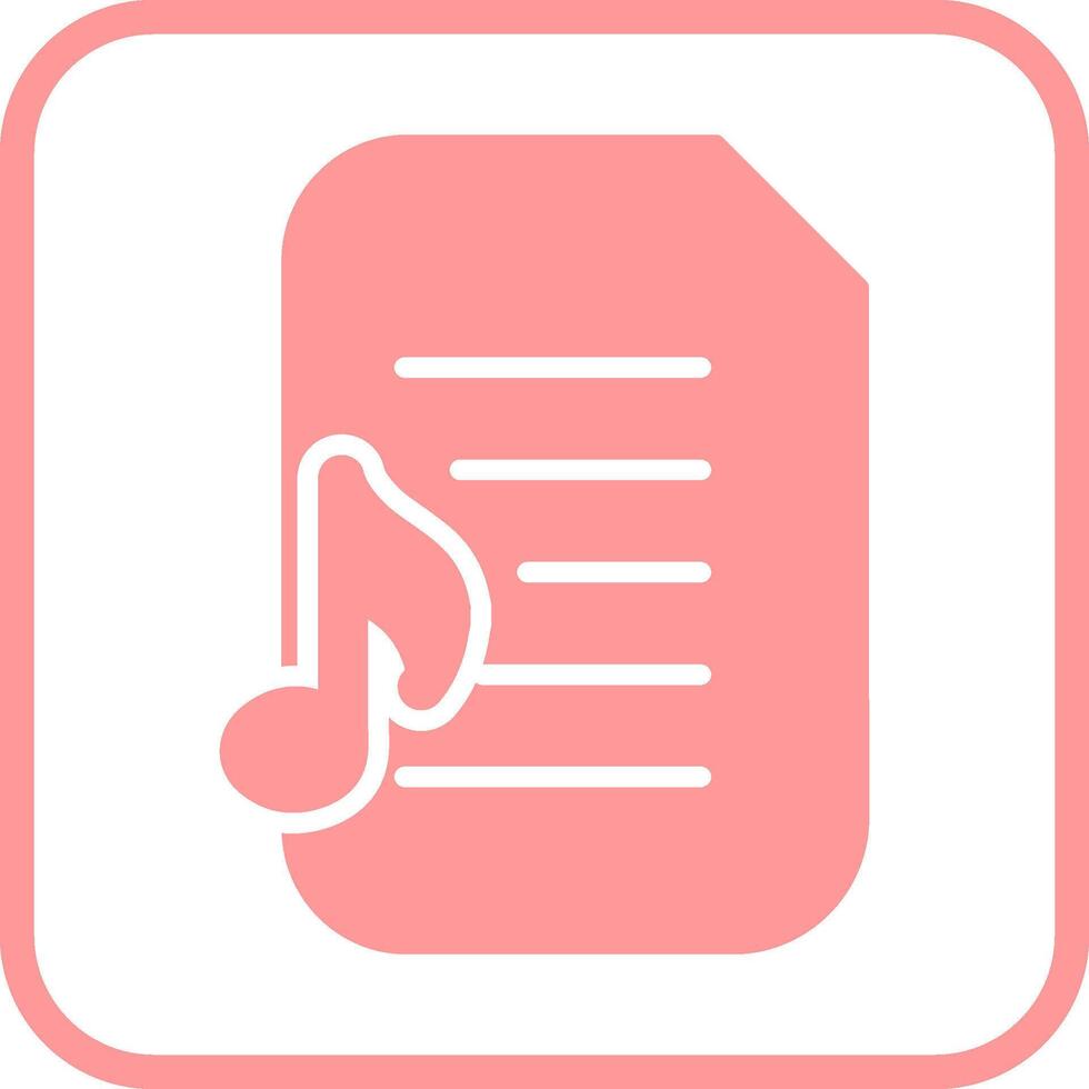 Audio Document Vector Icon