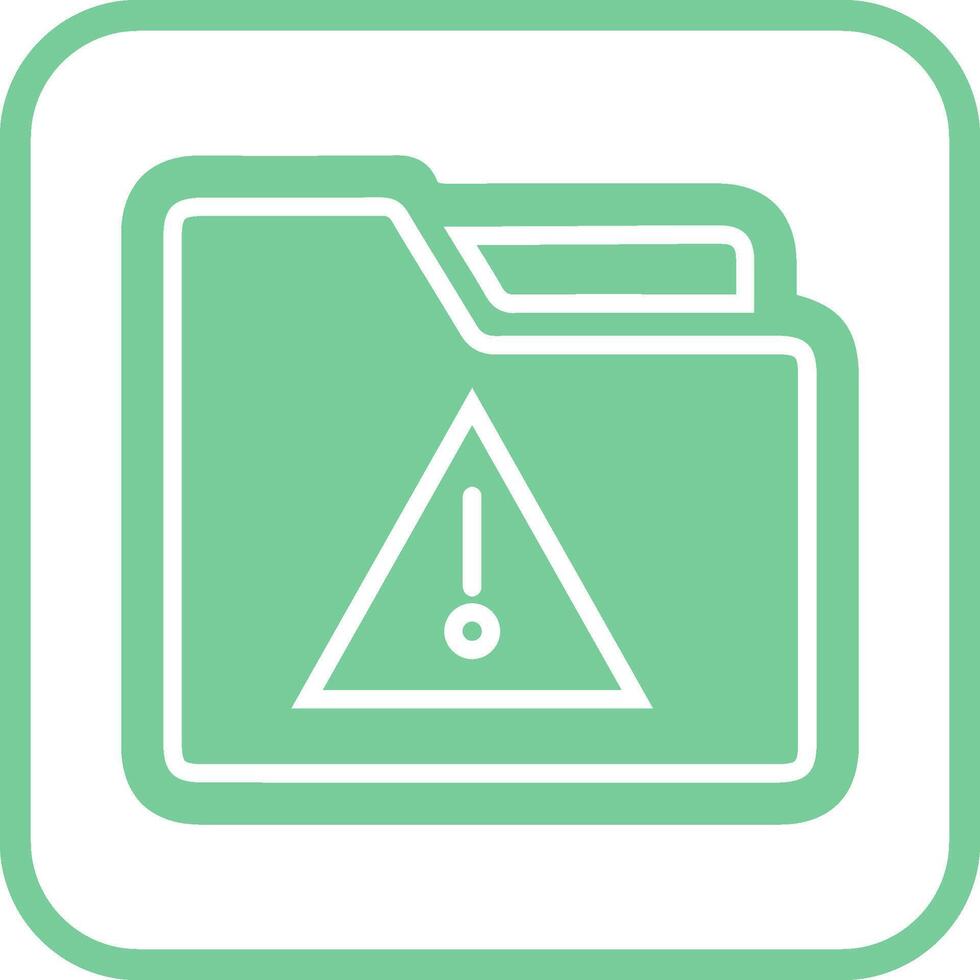 Alert Folder Vector Icon