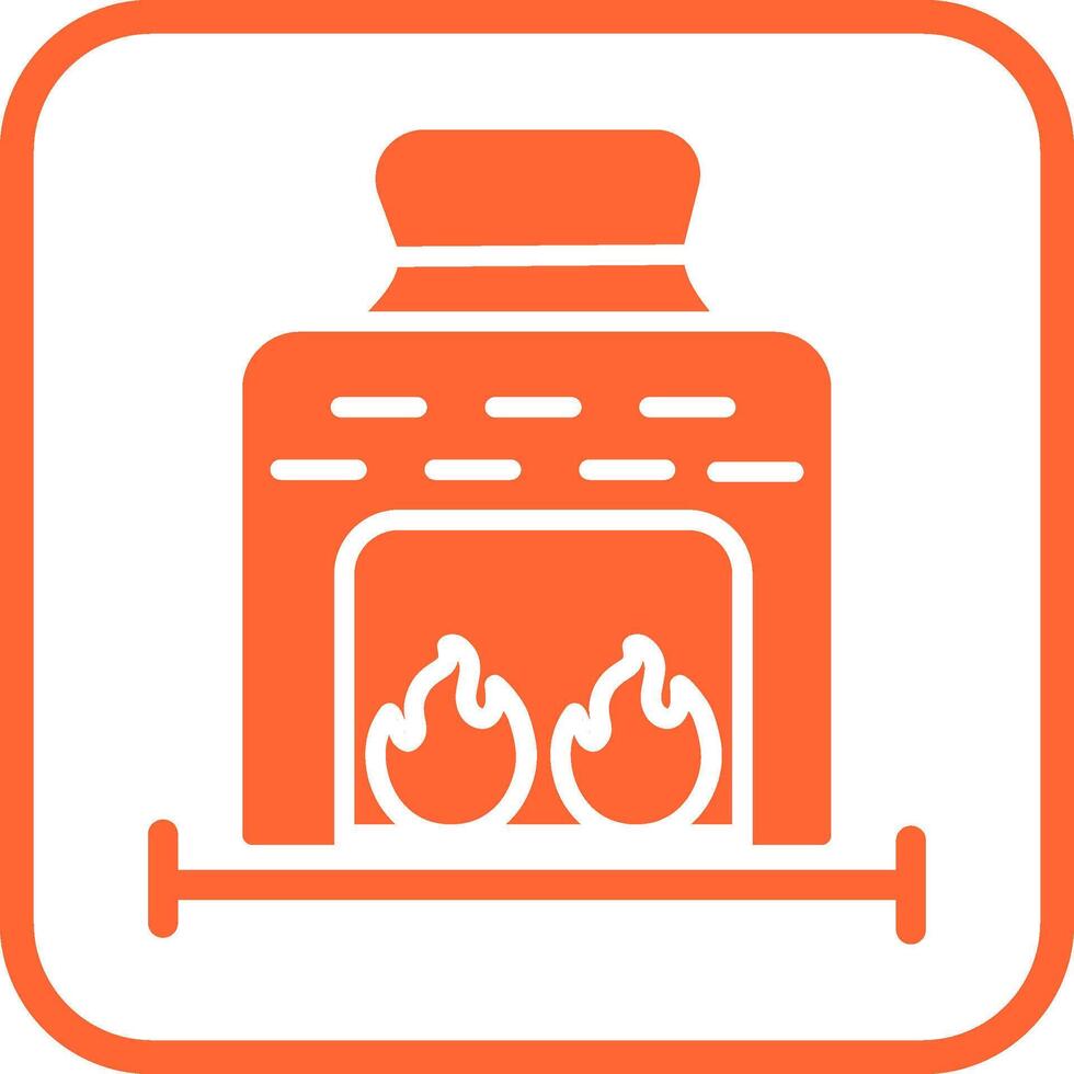 Coal Furnace Vector Icon