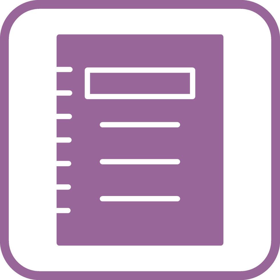 Notepad Vector Icon